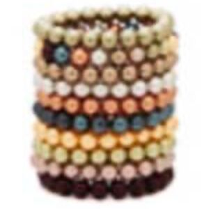 10 BRACELETS, PEARLS OR GLASS, NEUTRAL COLOURS, COMFORT STRETCH, TAG ON, UNWORN
